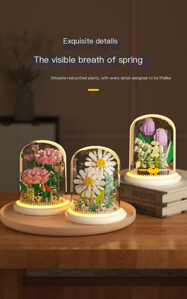 Eternal Flower Bouquet Sunflower Building Block Set