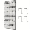 Clear Over The Door Shoe Organizer with 24 Fabric Pockets