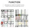 Clear Over The Door Shoe Organizer with 24 Fabric Pockets
