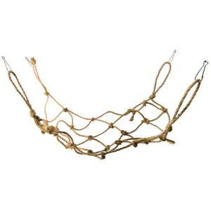 Hanging Parrot Climbing Net with Hook and Swing Rope